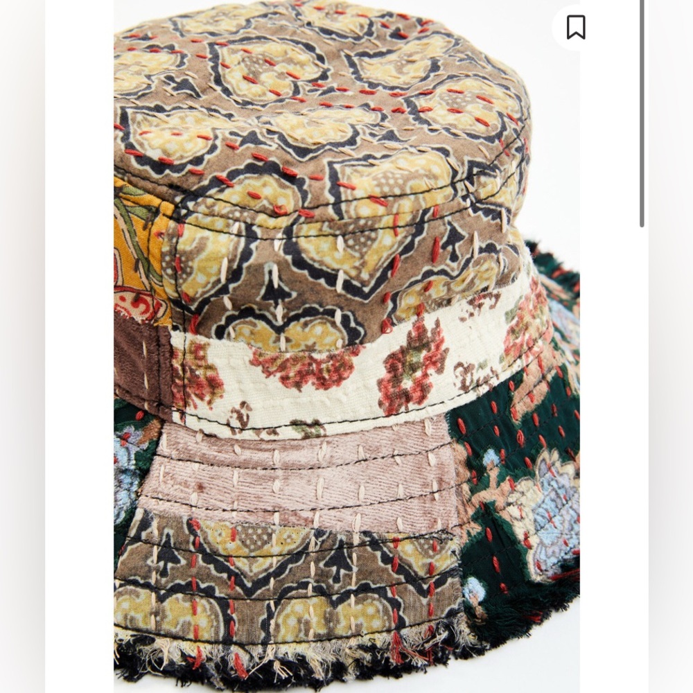 CLEO + WOLF WOMEN'S PATCHWORK BUCKET HAT - Picture 2 of 6